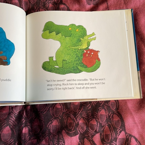 Vintage 80's Rockabye Crocodile by Jose Aruego & Ariane Dewey 1988 - Picture 7 of 9